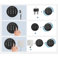 Turvallinen ilkeye 38.5l, tulenkestävä 15,75 x 15 x 12,2 '', ilman avainta, suljettu
