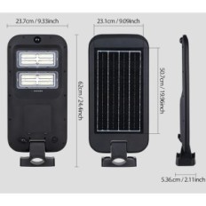 Gade lampe med solpaneler WISDOM 300LM, 100W, 2 stk, udstilling