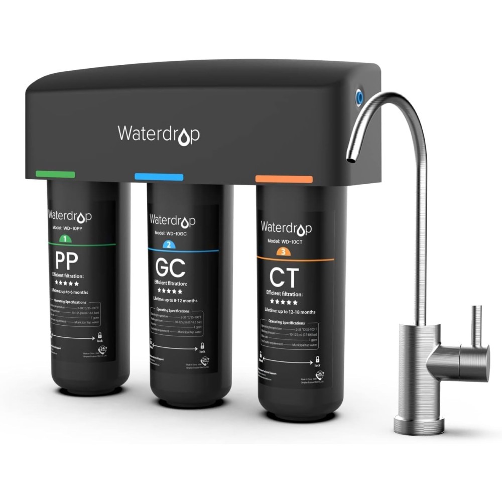 Waterdrop WD-TSB Waterfiltratiesysteem, NSF / ANSI 42 Certificaat, tentoonstelling