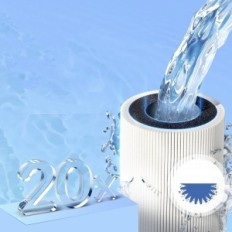 Sistema di filtrazione dell'acqua Waterdrop WD-TSB, certificato NSF / ANSI 42, mostra