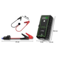 Bilstarter Utrai 6000A + Power Bank, 12V, kompass og lommelykt