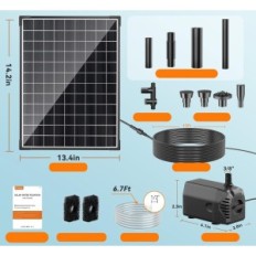 Billing Teich mit einer Bankplatte 25 W, 1512 l / h, Länge des Kabels 5 m