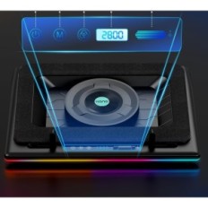 Llano V12 RGB laptop stand érintőszabályozóval, 15- 19 ""