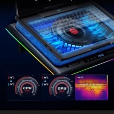 Stojak na laptopa llano V12 RGB ze sterowaniem dotykowym, 15-19''