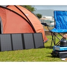 Kannettava aurinkopaneeli Powle S60 60 W, 18 V: n ulostulo