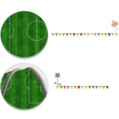 Tyktzxy mat, football pitch, 160 × 230 cm Children's carpet educational for a playroom