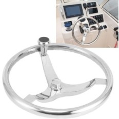 Steering wheel FYDUN, stainless steel, 13.5 inches, 3 spokes
