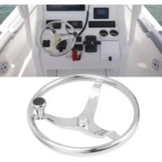 Steering wheel FYDUN, stainless steel, 13.5 inches, 3 spokes