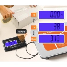 Digital postvikt bonvoisin 300kg / 660 kg 4 aa, 36cm x 30cm