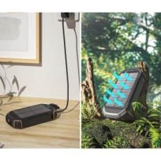 LEO Way Charger, PN- W23, Qi Power Bank 36000mAh, Black and Blue