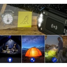 Leo Way Ladegerät, PN-W23, Qi Power Bank 36000mAh, Schwarz und Blau