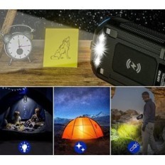 Leo-laturi, PN-W23, Qi Power Bank 36000MAH, musta ja sininen