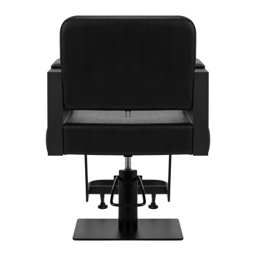 Friseurstuhl Gabbiano Modena Schwarz — Rückansicht