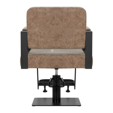 Friseurstuhl Gabbiano Modena Old Brown — Rückansicht