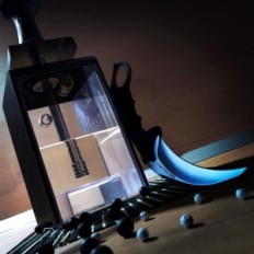 Kitosun Kit tubo dell'acqua 30 cm, con borsa, con retroilluminazione, nero