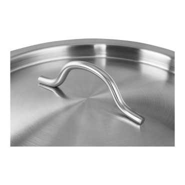 Casserole gastronomique en acier inoxydable avec couvercle pour cuisinière à induction 21 L