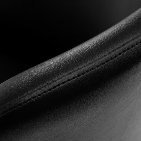 Poltrona da parrucchiere Gabbiano Marbella Nera — primo piano della superficie