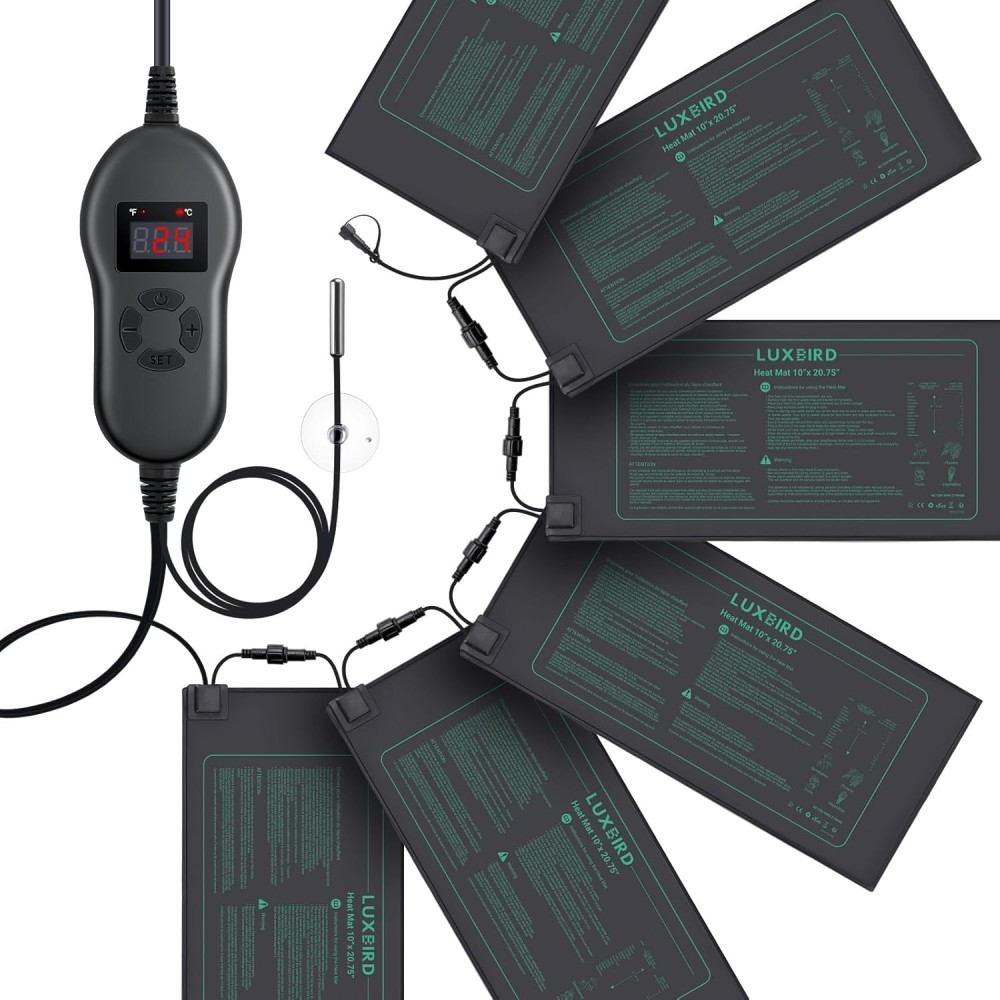 Luxbird küttematt termostaadiga, 6 küttemattide, 30W, 52,7x25,4cm