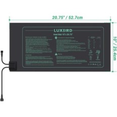 Tapis de chauffage Luxbird avec thermostat, 6 tapis chauffants, 30W, 52,7x25,4cm