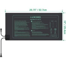 LUXBIRD Vykurovacie rohože s termostatom, 6 vykurovacích rohoží, 30W, 52,7x25,4cm