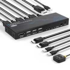 Switch KVM TCNEWCL DisplayPort 4 ports, 4K, 60 Hz DP, USB