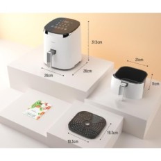 FAF001, 4L, 1800 W LED érintőképernyővel, fehér