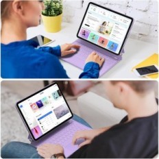 Goojodoq tipkovnica za iPad Pro 11, iPad Air5, A1895 Pro, Purple