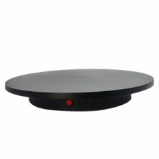 Rotary stand with remote control 42 cm to 100 kg Display 360 black