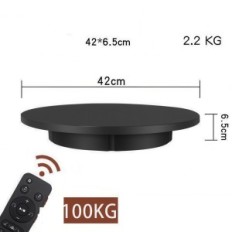 Rotary Stand met afstandsbediening 42 cm tot 100 kg Display 360 Zwart