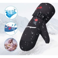 Gants chauffants chauffants Sauveur S66E, Batterie 7,4V 2200mAh, M, Noir