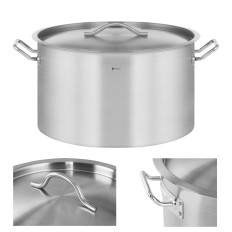 Gastronomic pot with a stainless steel lid for an induction cooker 58 l