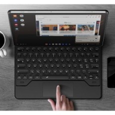 Caso com teclado dexnor para Samsung Galaxy S7 Fe, S7 Plus, Preto