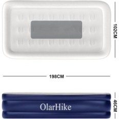 Dmiled matras, single, 198 x 102 x 46 cm, blauw