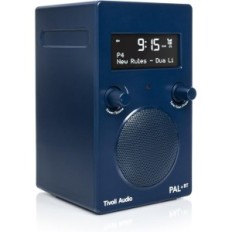 Vintage raadio-äratuskell tivoli audio pal bt, fm, sinine, näitus