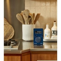 Vintage radio-réveil Tivoli Audio PAL BT, FM, Bleu, Exposition