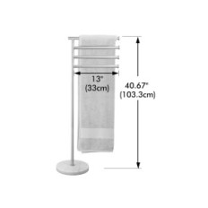 Porte-serviettes KES BTH219S4-2 Matte Staillet Poignée de salle de bains élégante et durable montée sur la paroi résistante à l'