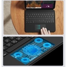 Case met ESR 6B021-toetsenbord voor iPad Air 13 '' (M2) 2024 met Gładzik, Czarne