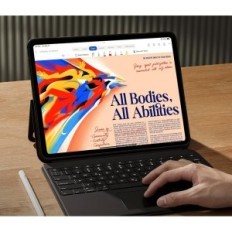 Tapaus ESR 6B021 -näppäimistöllä iPad Air 13 '' (M2) 2024 Gładzik, Czarne