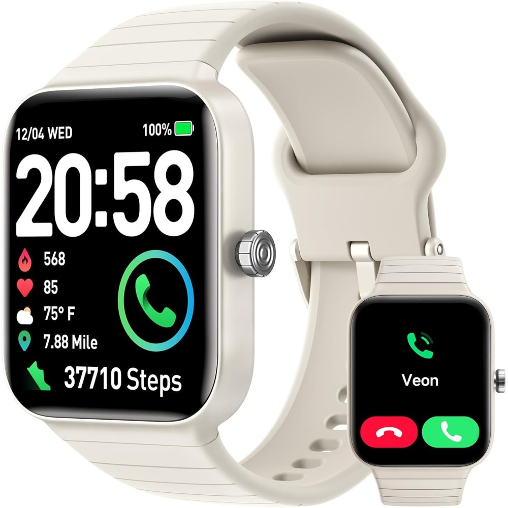 Smartwatch AEAC IDW15 1.8 '', Alexa, SPO2, Traum, Schrittzähler, Khaki