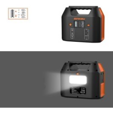 Planta de energía Portable Sinkeu R150, 27000mAh, 99WH, 150W, 6 puertos