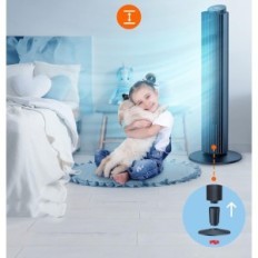 Herilios TF005DE veže ventilátor, 35 dB, 106 cm, 40W, čierna