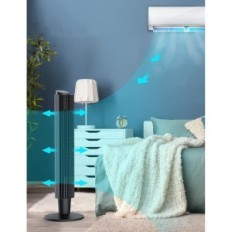 Herilios TF005De Tower Fan, 35 dB, 106 cm, 40W, svart