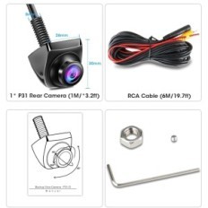 VTOPEK P31 Reverzní kamera, AHD 1080p, 360 ° + 45 ° zobrazení, výhled 170 °