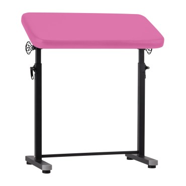 Bracciolo per tatuaggi Pro Ink 718, regolabile in altezza e inclinazione, colore rosa — vista frontale