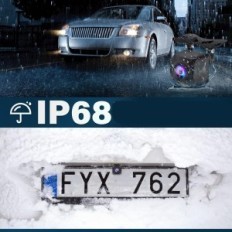 Kamera cofania Vtopek P056 z ekranem 4,3'', IP68, noktowizorem