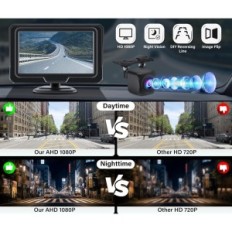 Vtopek P056 reversing camera with 4,3 '', IP68, NOCTUROPER