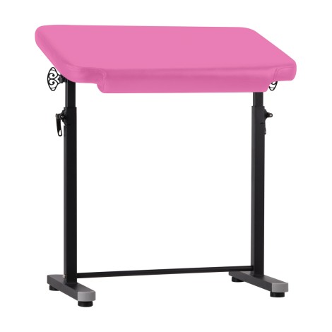 Bracciolo per tatuaggi Pro Ink 718, regolabile in altezza e inclinazione, colore rosa — vista frontale