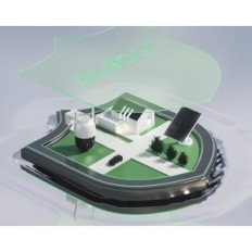 JEEBER CQ01 stebėjimo kamera, 2K, su saulės skydeliu, WiFi, IP65