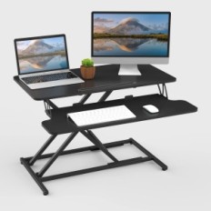 Ergomaker SIT-Stand Desktop Workstation Tabella del computer (32 pollici), nero