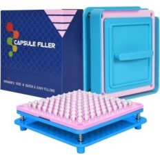 Máquina de enchimento de cápsula de Wananfu, 4 tamanhos, manual e colher